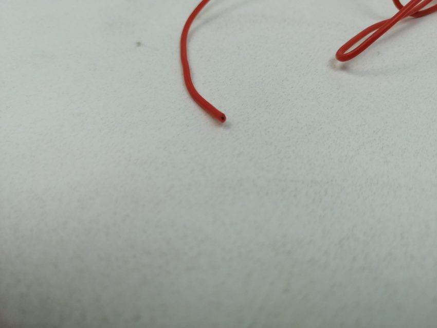 Провод силиконовый 24AWG, красный,  1 метр