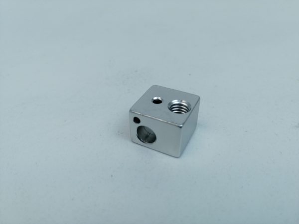 Нагревательный блок алюминиевый, термистор капля, 16х16х12 мм, цвет серебро