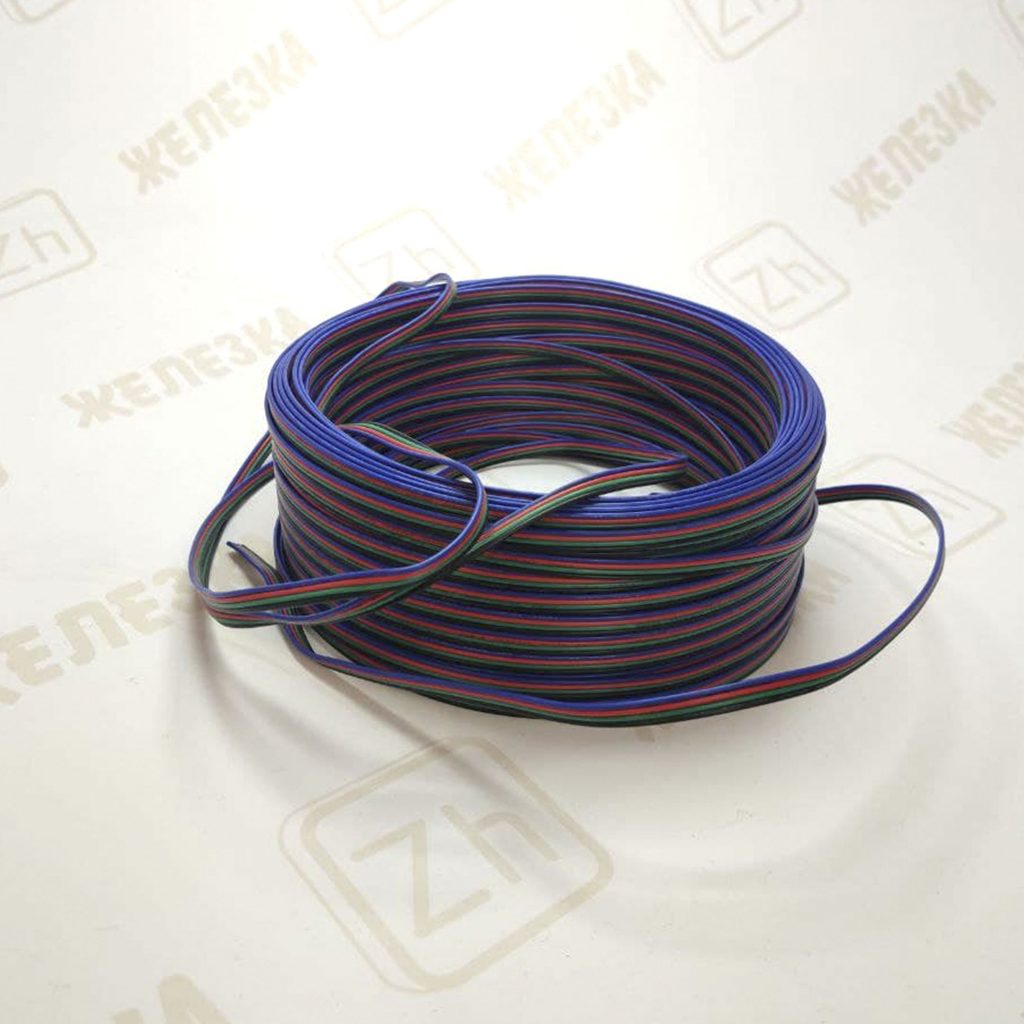 Монтажный кабель 4pin, 22 AWG, PVC, 1 м